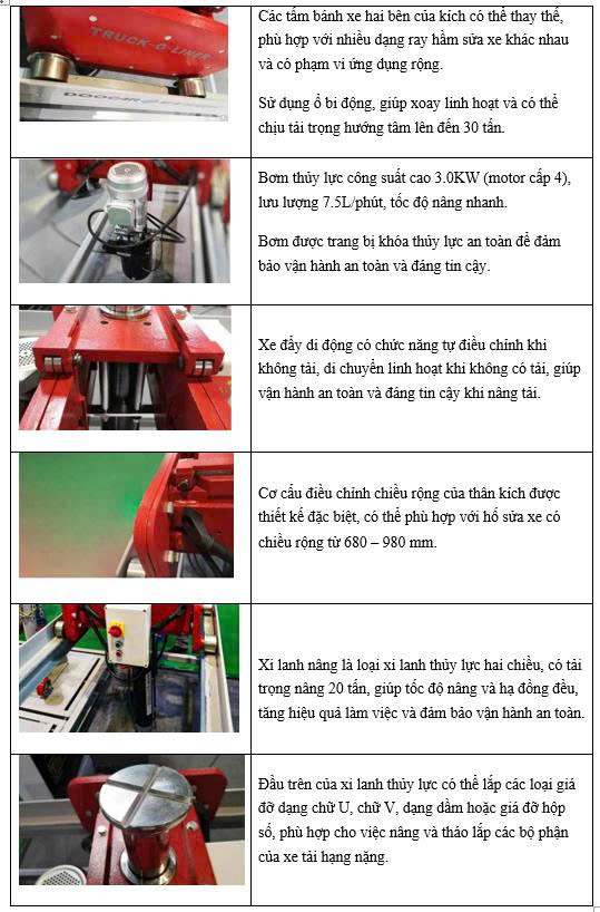 Kích thủy lực nâng gầm điều khiển điện cho hầm sửa chữa xe tải và xe bus EHP20601