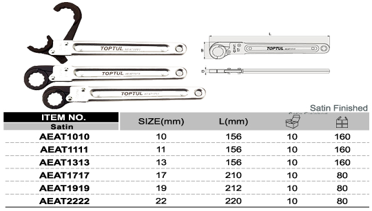 Cờ lê mở tự động 10mm TOPTUL AEAT1010