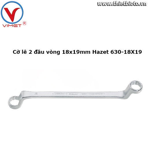 Cờ lê 2 đầu vòng 18x19mm Hazet 630-18X19