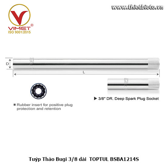 Tuýp mỡ Bugi dài 3/8