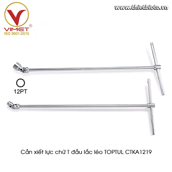 Cần xiết lực chữ T đầu tuýp lắc léo TOPTUL CTKA1219