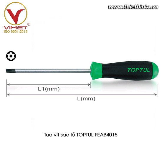 Tua vít sao lỗ TOPTUL FEAB4015