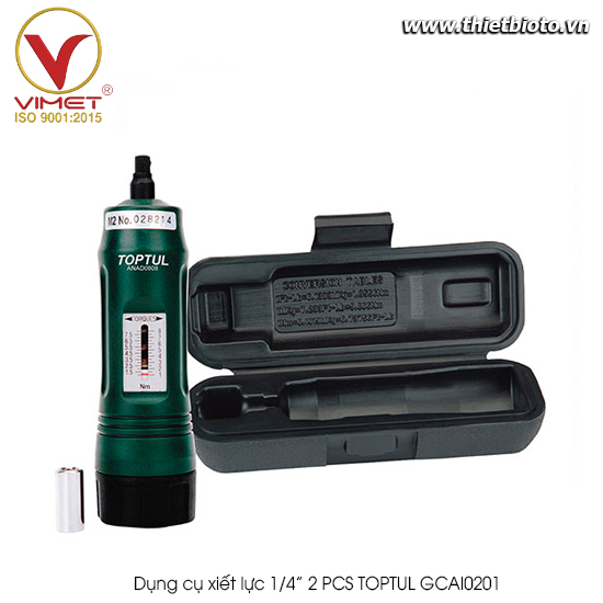 Dụng cụ xiết lực 1/4” 2 PCS TOPTUL GCAI0201