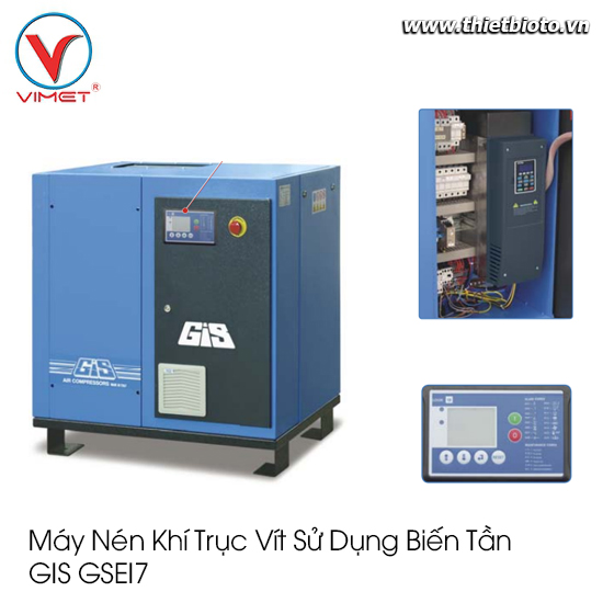 Máy Nén Khí Trục Vít Sử Dụng Biến Tần Gis_x000D_