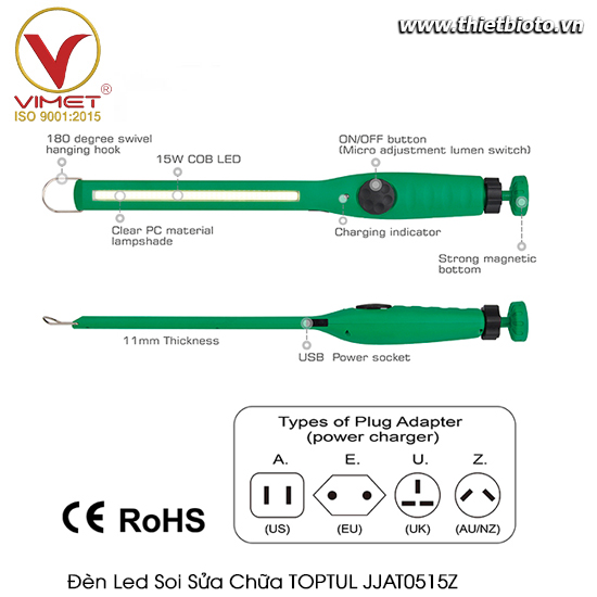 Đèn led soi sửa chữa TOPTUL JJAT0515Z