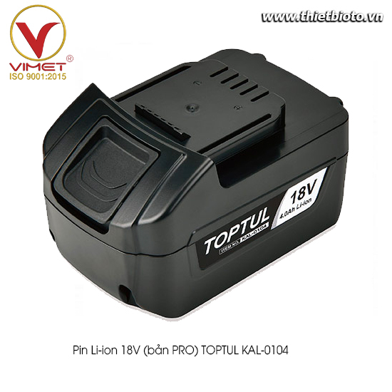 Pin Li-ion 18V (bản PRO) TOPTUL KAL-0104