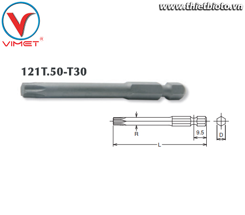 Đầu tuýp lục giác T30 Koken 121T.50-T30