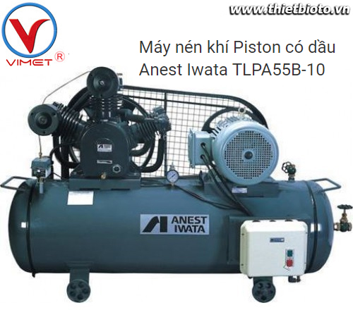Máy nén khí Piston Anest Iwata TLPA55B-10